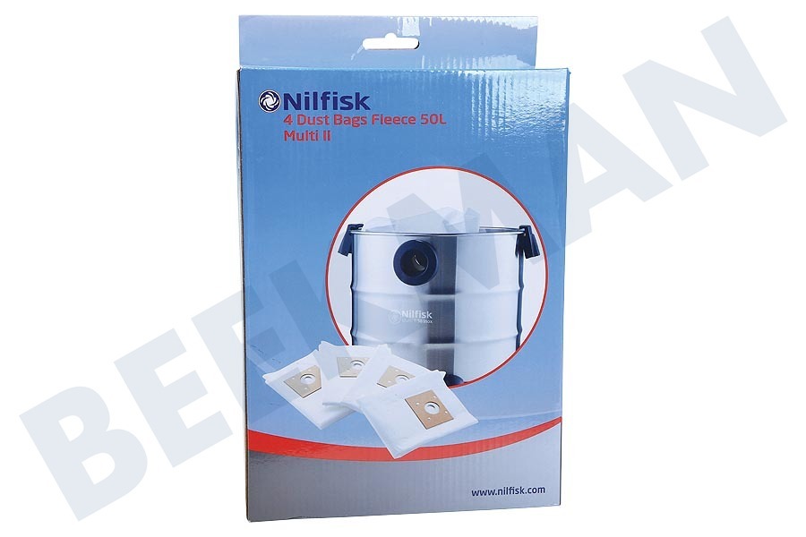Nilfisk Staubsauger Staubsaugerbeutel Vlies Multi II 50 Liter