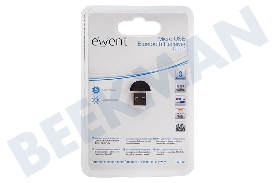 Ewent USB Bluetooth Stick Empfänger 10 m Klasse II