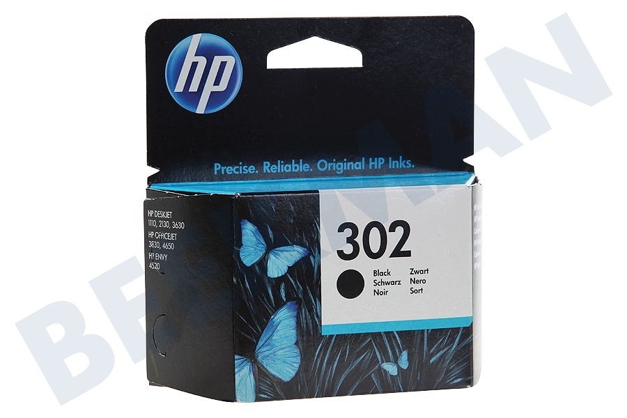 HP Hewlett-Packard F6U66AE HP 302 Schwarz