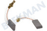 Profilo Waschmaschine 00154740 Kohlebürste Set, 12 x 5 mit Feder / Klammer