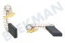 Constructa Waschmaschine 00616505 Kohlebürste Set, 43 mm X 13 x 5 mm mit Feder/Klammer
