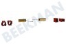 Miele Waschmaschine Kohlebürsten breit -in Halter + Gummi