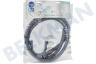 Bauknecht Waschmaschine TVS229 Ablaufschlauch Ablaufschlauch 2 Meter, 2x gerader Anschluss, 22mm