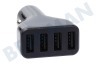 Duracell USB Auflader 12 Volt, 4.8A/SV 4 Port Schwarz
