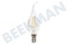 Calex 474493 Calex LED Glühfaden Vollglas Filament Tip-Kerzenlampe Klar 3,5W