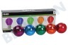 Calex 473434 Farbige LED-Kugellampe 220-240 Volt, 1W 5er-Pack