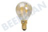 Calex 1101004400 LED Vollglas Fadenlampe 3,5 Watt, E14 Gold P45