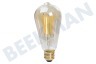 Calex 1101002100 LED Straight Filament Rustic Lampe E27 4,5 Watt