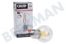 Calex 1101004300 LED Straight Filament Kugellampe Klar 4,5 Watt, E27