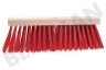 Talen Tools Besen, Kunststoff rot 35cm breit, ohne Stiel