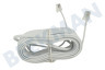 Easyfiks Telefonkabel, weiß, 2x RJ11 6p4c Male, 10,0 Meter