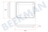 Zanussi Ofen-Mikrowelle Backblech Emailliert, 466x385x40 mm