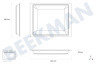 Whirlpool Ofen-Mikrowelle C00137834 Backblech 445x365mm -Emaille-