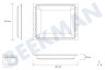 Blaupunkt Ofen-Mikrowelle Backblech Emailliertes Backblech, schwarz