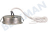 Atag Abzugshaube Lampe Spot komplett, Chrom-Rand