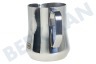 Delta Kaffeemaschine DLSC060 Milchschaumkännchen, Edelstahl, 350ml