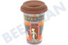 DeLonghi Kaffeemaschine DLSC066 Thermobecher keramischer, doppelwandiger Becher