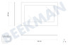 Laden Ofen-Mikrowelle Glasplatte Innenglas Backofen 495x405mm