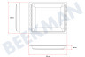 Samsung Ofen-Mikrowelle DG94-04822C Backblech Emailliert 414x330mm