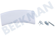Türgriff geeignet für u.a. EWS106417W, EWF126311W komplett, weiß, mit Türhaken
