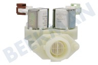 Zanker 8074876221 Waschmaschine Einlassventil geeignet für u.a. L6FBT84, EWF1494, EW6F5723 zweifach geeignet für u.a. L6FBT84, EWF1494, EW6F5723