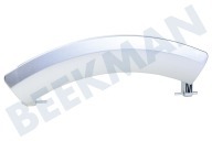 Siemens 00751791 Waschautomat Türgriff geeignet für u.a. WM16S493NL13 Gebogen, silber geeignet für u.a. WM16S493NL13