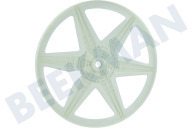 Alternative 41017885 Waschmaschine Riemenscheibe geeignet für u.a. GO86101, VHD61486S, HNL916686S Kunststoff, 6 Speichen geeignet für u.a. GO86101, VHD61486S, HNL916686S