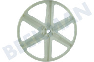 Alternative DC6600767A Waschmaschine Riemenscheibe geeignet für u.a. WF70F5E1Q4W, WF80F5E4P4W 6 Speichen, 22 x 18mm Bohrung geeignet für u.a. WF70F5E1Q4W, WF80F5E4P4W