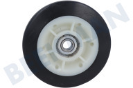 Koenic 00613598 Trockner Laufrolle geeignet für u.a. WT46E100, WT44E101 für Trommel, 8 mm Achsen-Bohrung geeignet für u.a. WT46E100, WT44E101
