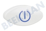 Whirlpool 143006, C00143006 Geschirrreiniger Knopf geeignet für u.a. IDE44, EV03 Ein / Aus Taste -weiß- geeignet für u.a. IDE44, EV03