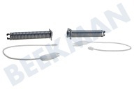 V-zug 754869, 00754869  Reparatursatz geeignet für u.a. SMV69M50 2x Türscharnierfeder, 2x Seilzug geeignet für u.a. SMV69M50
