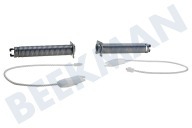 V-zug 00754869  Reparatursatz geeignet für u.a. SMV69M50 für Türscharnierfedern: 2 Federn, 2 Seilzüge geeignet für u.a. SMV69M50