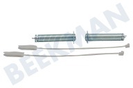 Zelmer 00754866 Geschirrreiniger Reparatursatz geeignet für u.a. SR64E002, SPV43E00 Türausgleich 2x Feder, 2x Kabel geeignet für u.a. SR64E002, SPV43E00