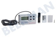 Universell 9029792844 Kühlschrank E4RTDR01 Digital-Thermometer mit Alarmsignal, Kühl- / Gefrierschrank geeignet für u.a. Gefriergeräte, Kühlschränke