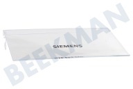 Siemens 498929, 00498929 Tiefkühlschrank Klappe geeignet für u.a. KF18LA50, KI38SA50 von Butterfach rechts, Transparent 193x100mm geeignet für u.a. KF18LA50, KI38SA50