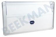 Ikea 480132102978 Kühlschrank Blende geeignet für u.a. ARC5685IS, ARC7558IX Vordere Abdeckung der Schublade, transparent geeignet für u.a. ARC5685IS, ARC7558IX