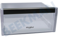 Whirlpool 481010878425 Kühlschrank Gefrier-Schublade geeignet für u.a. AFB1841A, AFB1842A Transparent, Schublade geeignet für u.a. AFB1841A, AFB1842A