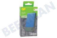 GP GPPBM20BBLMSR907  MP20B Powerbank M2-Serie 20.000 mAh Blau geeignet für u.a. 20.000 mAh, USB-A, USB-C