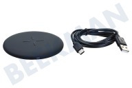 Universell MHQIS10W001BLK  Fast Wireless QI Charger Schwarz geeignet für u.a. Alle Geräte zum kabellosen Laden geeignet
