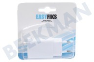 Easyfiks 50042116  USB Auflader 230 Volt, 2.1A/SV 1 Port weiß geeignet für u.a. universell einsetzbar