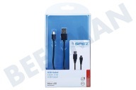 Cherry 10182  Micro USB Kabel 100cm Schwarz geeignet für u.a. Micro-USB