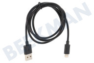 Apple  USB Anschlusskabel geeignet für Apple u.a. Apple-8-Pin-Lightning-Anschluss Apple-Lightning, schwarz, 100 cm geeignet für u.a. Apple-8-Pin-Lightning-Anschluss