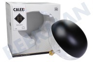 Calex  2101000100 LED XXL Cobble Kopfspiegel Schwarz 6 Watt, E27 geeignet für u.a. E27 6 Watt, 360Lm 1800K Dimmbar