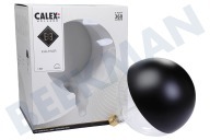 Calex  2101000200 LED XXL G200 Kopfspiegel Schwarz 6 Watt, E27 geeignet für u.a. E27 6 Watt, 360Lm 1800K Dimmbar