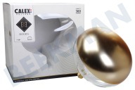 Calex  2101000300 LED XXL Cobble Top Kopfspiegel Gold 6 Watt, E27 geeignet für u.a. E27 6 Watt, 360Lm 1800K Dimmbar