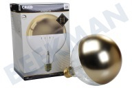 Calex  2001000300 LED G125 Kopfspiegel Gold 4 Watt, E27 geeignet für u.a. E27 4 Watt, 200Lm 1800K Dimmbar
