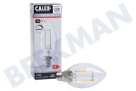 Calex 1101005300  1105005300 Calex LED Filament Vollglas Kerzenlampe Klar 3.5W 250lm geeignet für u.a. E14 B35 Klar Dimmbar