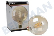 Calex  1001001000 Calex LED Vollglas Flex Filament Globelamp geeignet für u.a. E27 Gold Dimmbar 3,8 Watt, G125