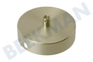 Calex  940012 Calex Deckenplatte aus Metall Matt Bronze 100mm 1Loch geeignet für u.a. 100mm, 1 Loch