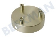 Calex  940042 Calex Deckenplatte aus Metall Matt Bronze 100mm 3 Löcher geeignet für u.a. 100mm, 3 Löcher